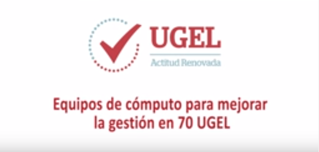 MINEDU entrega equipos de cómputo en 70 UGEL