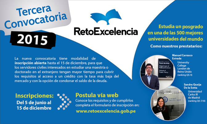 Beca Reto Excelencia – Inscripciones hasta el 15 de diciembre!