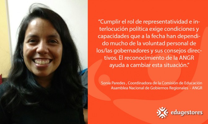 Edugestores Entrevista: Sonia Paredes, Coordinadora de la Comisión  de Educación de la ANGR