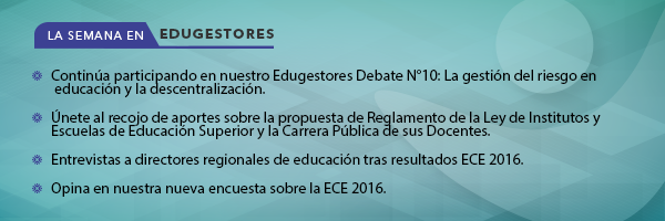 La semana en Edugestores del 10 al 17 de abril 2017