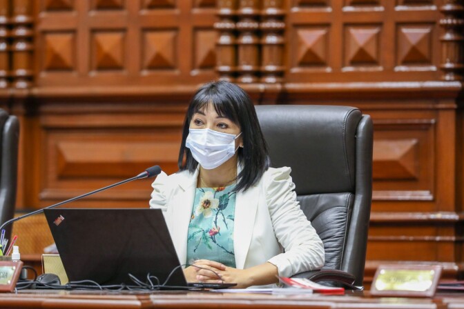 Mirtha Vásquez escuchó demandas de gremios de educación de Cajamarca