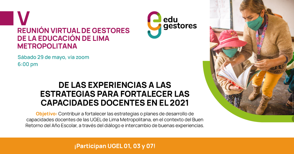 V Reunión virtual de gestores de la educación de Lima Metropolitana
