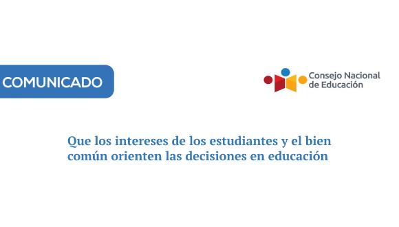 Comunicado | Que los intereses de los estudiantes y el bien común orienten las decisiones en educación